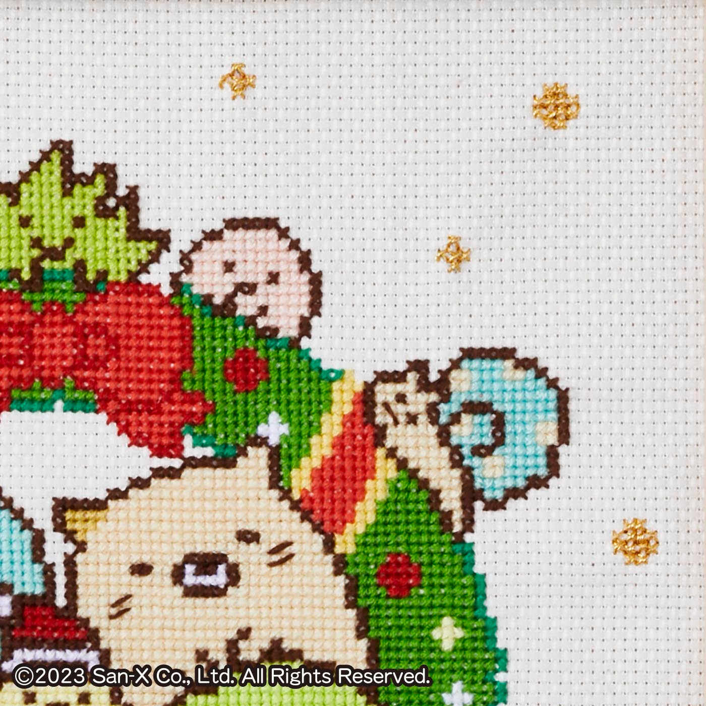 Couturier special|クチュリエ×すみっコぐらし　キュートなクリスマスリースのクロスステッチキット〈フレーム付き〉