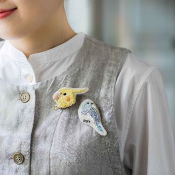 Couturier special | 小鳥の刺しゅうブローチキット