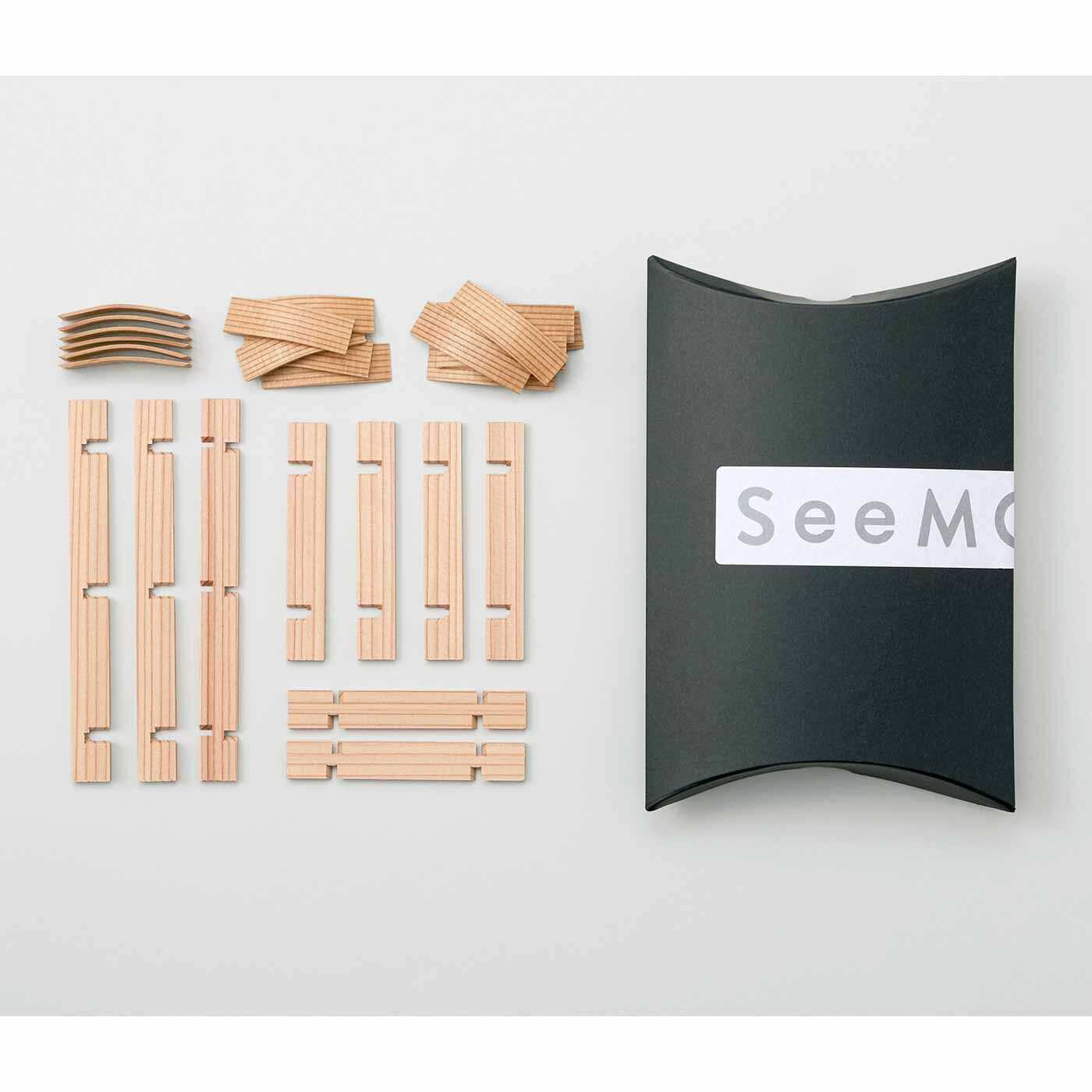 SeeMONO|【初回お試し】建具職人さんと作った 組子細工のコースターキットの会〈中級編〉|・1回のお届けキット例です。
