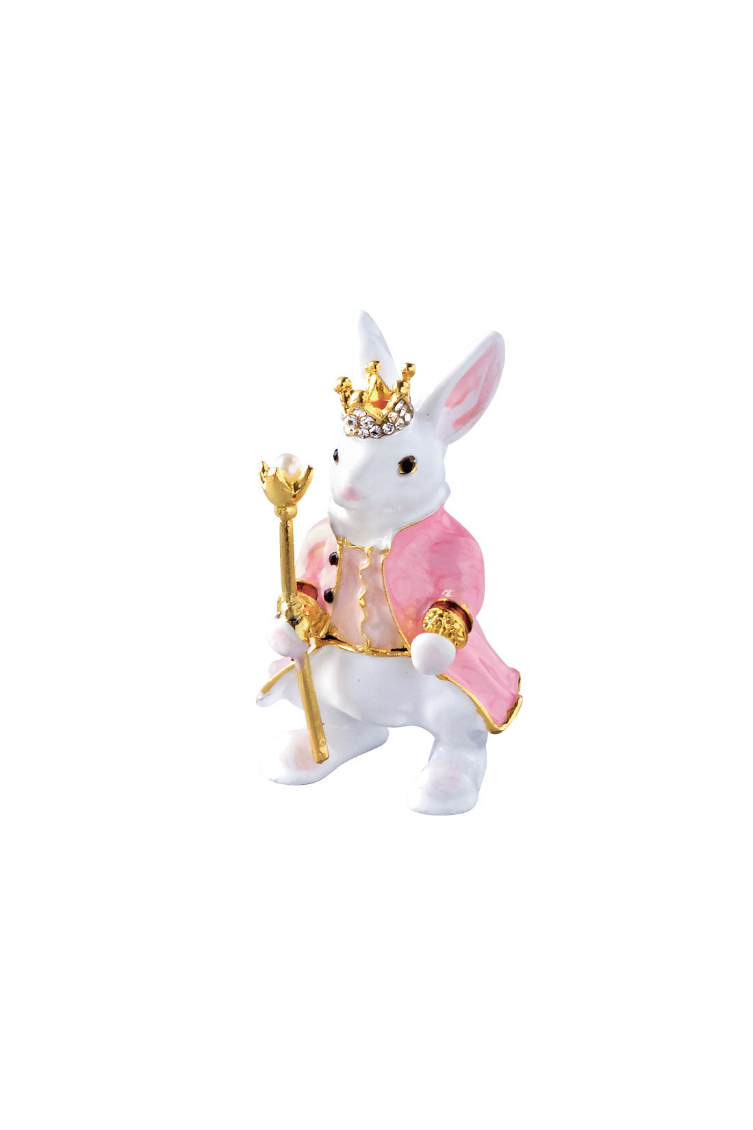 SeeMONO|エナメルの絵付けがレトロな小さなジュエリーボックスの会|RABBIT：全長約7cm