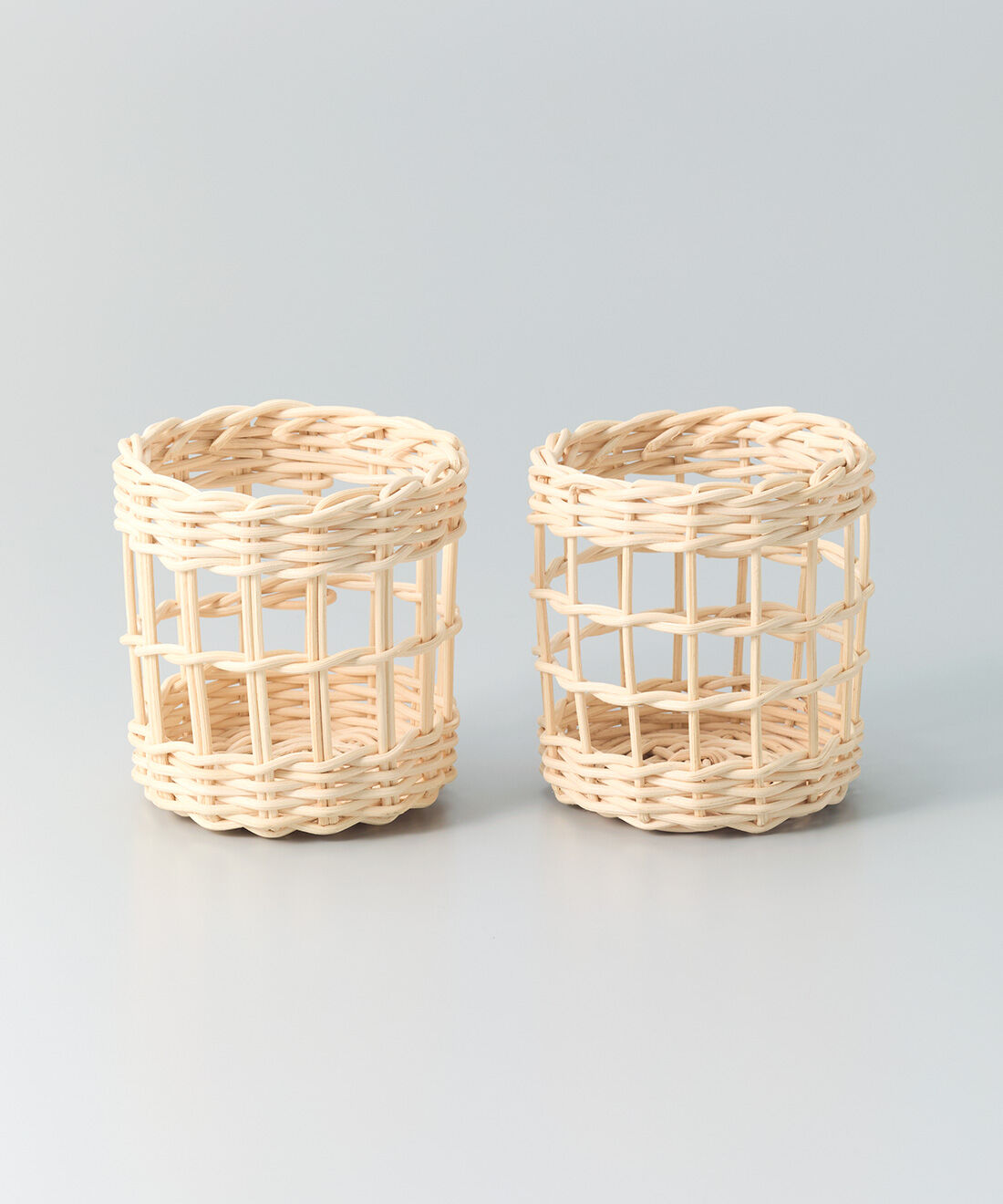 SeeMONO|ワークショップ感覚で作る つばめかご店さんの籐編みインテリアキットの会|グラスホルダー