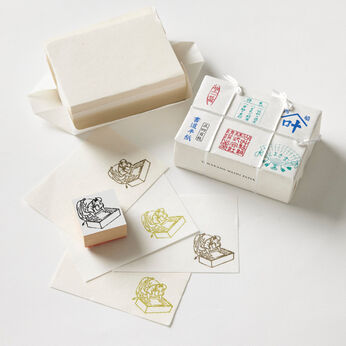 SeeMONO | 半紙一〆と紙漉きスタンプセット