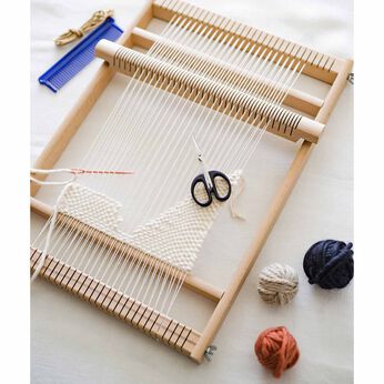 SeeMONO | ドイツ製木製織り機＆ひも用はさみセット