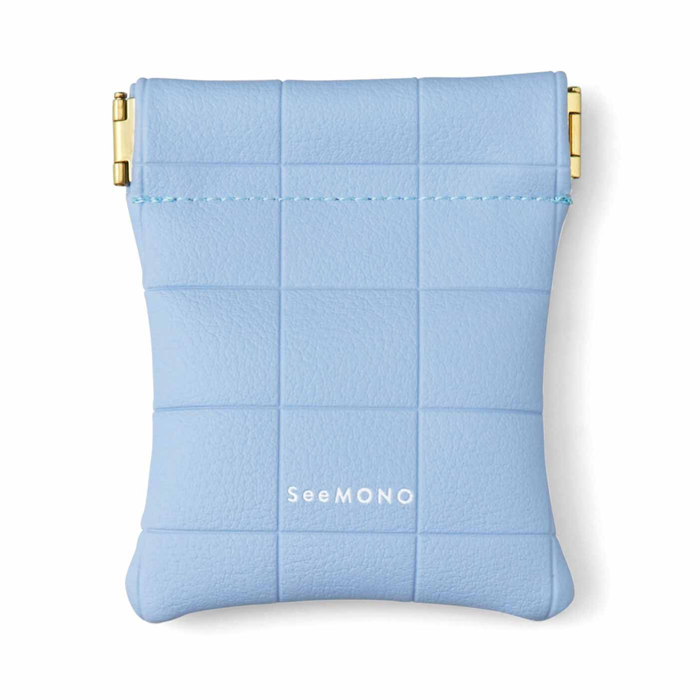 SeeMONO|小物をすっきり仕分け整理 ぱくぱくばね口のミニポーチの会|BLUE
