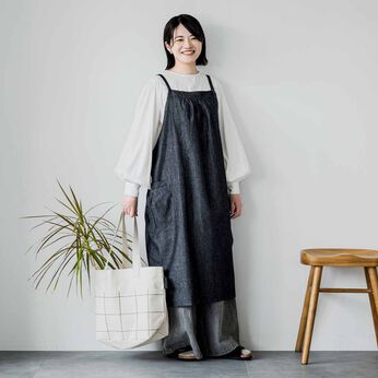 SeeMONO | そのままお買い物綿麻デニムエプロン