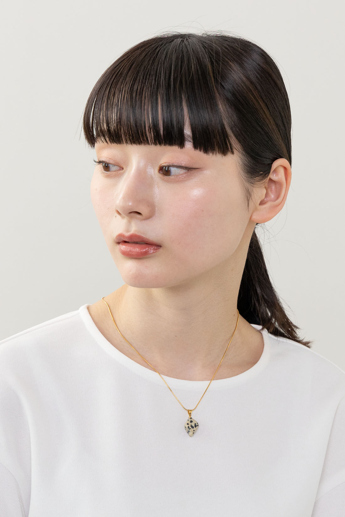 SeeMONO|自然の美しさを身にまとう 天然石ネックレストップ〈ダルメシアンジャスパー〉