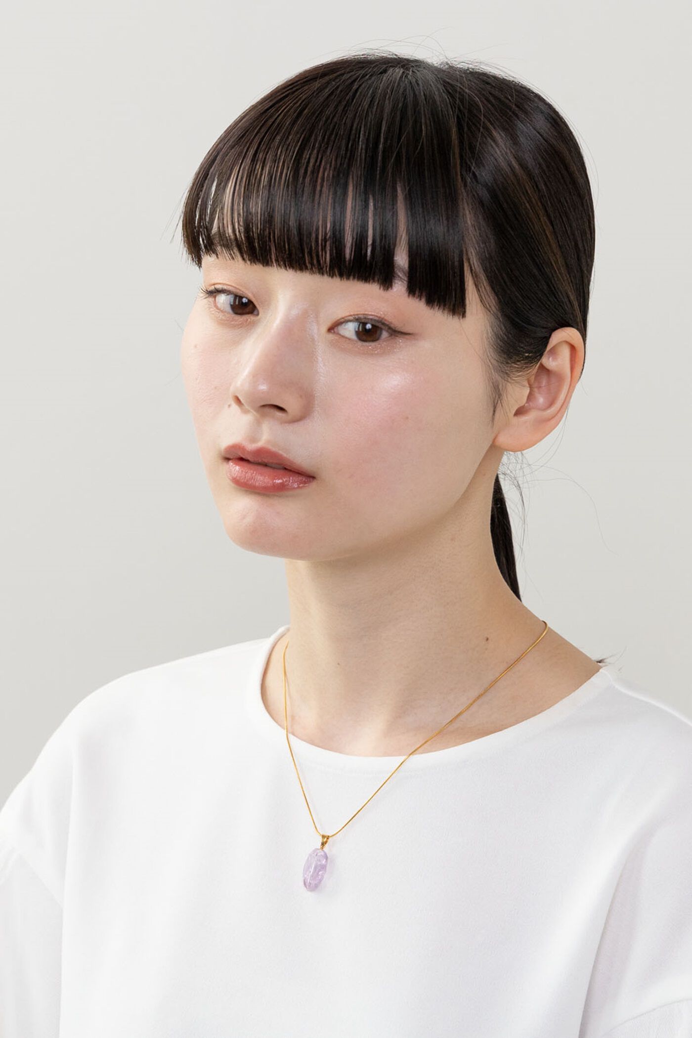 SeeMONO|自然の美しさを身にまとう 天然石ネックレストップ〈ローズアメシスト〉