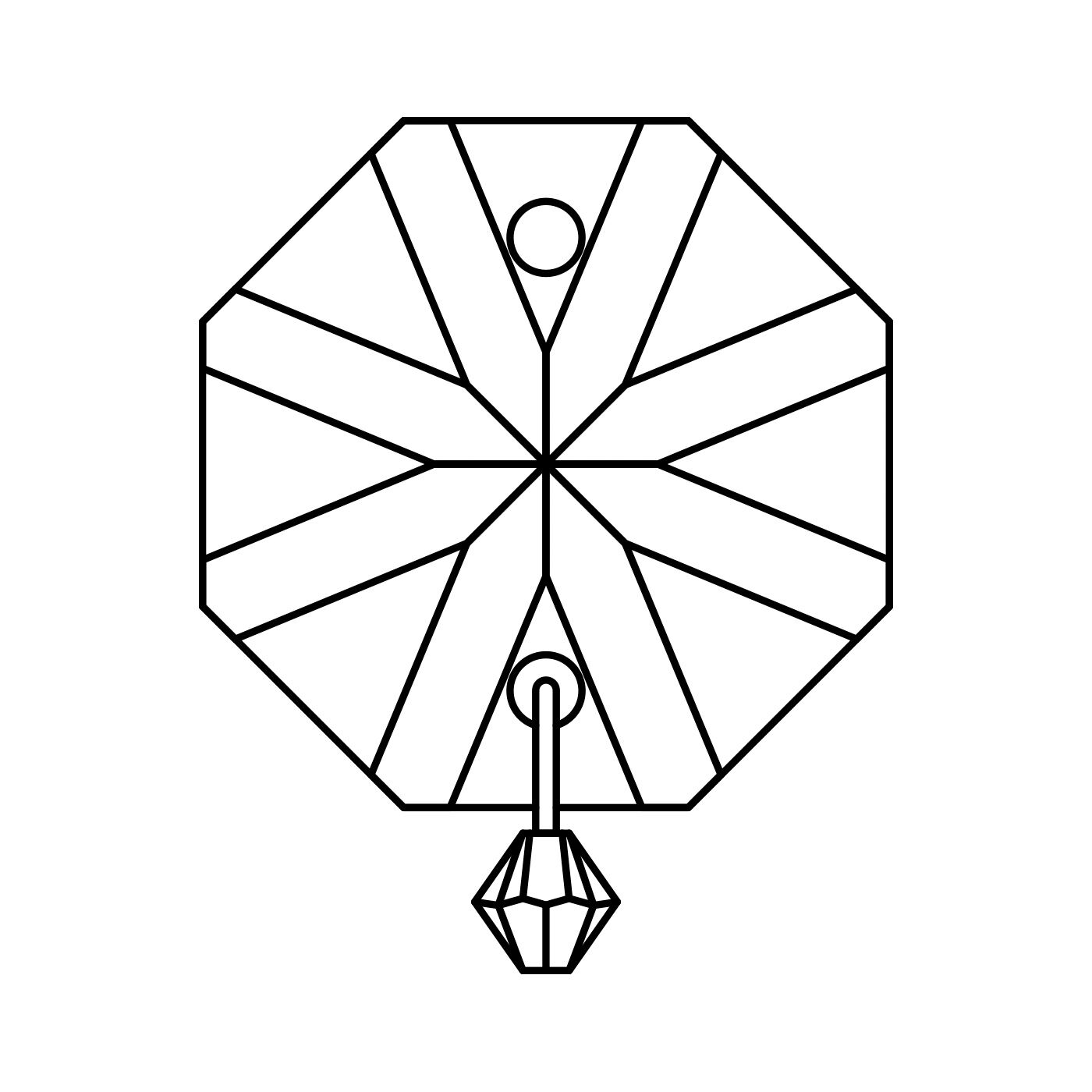 SeeMONO|チェコのボヘミアガラスで作ったシャンデリアルースの会|OCTAGON-BICONE