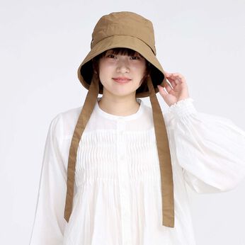 FELISSIMO PARTNERS | シンプルしっかりガード 工夫がうれしい リボン付き ハット