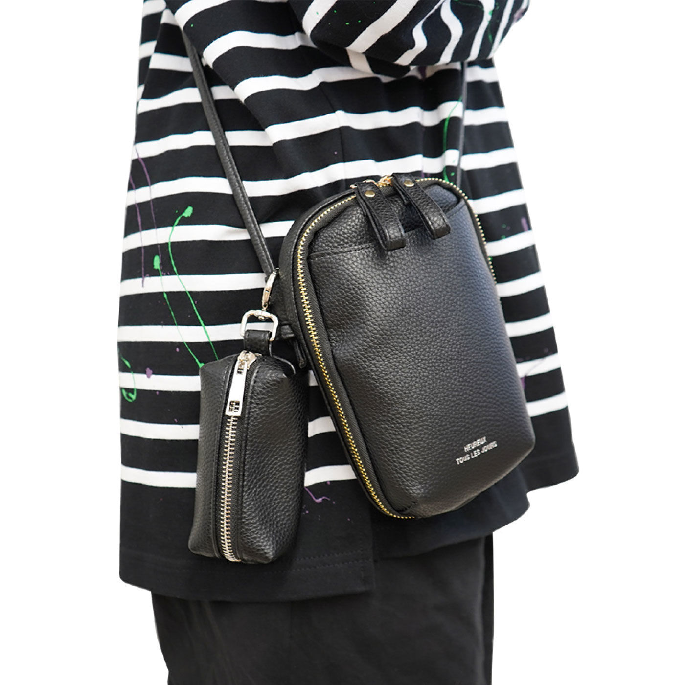 FELISSIMO PARTNERS|使い方いろいろ！　フェイクレザーキーリング小物入れ