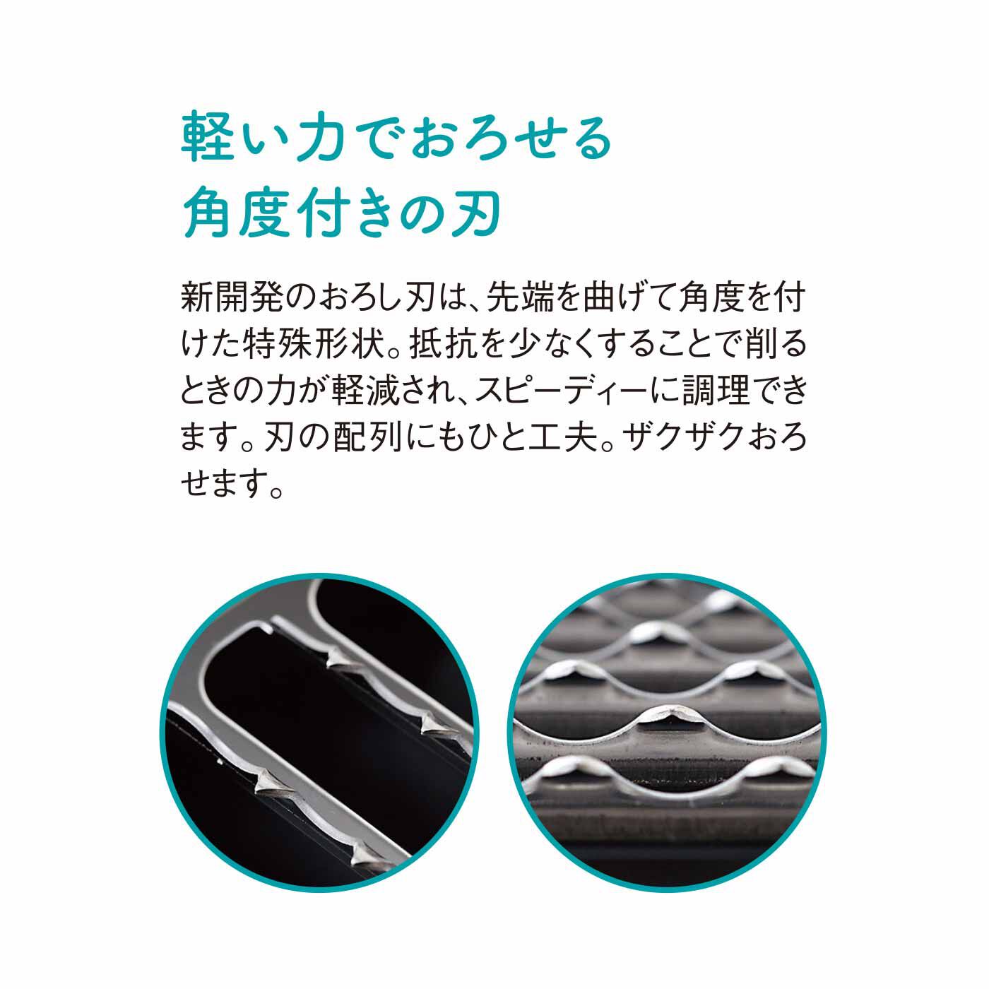FELISSIMO PARTNERS|サクサクシャキシャキ食感がたまらない！ らくにおろせる鬼おろし器