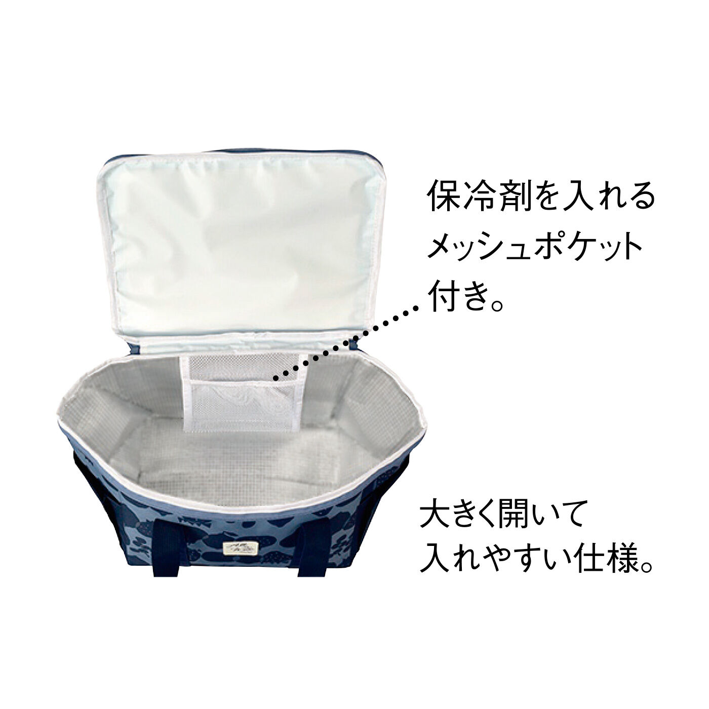 FELISSIMO PARTNERS|買い物もお出かけもちょうどいい フルーツ柄の簡易保冷保温バッグ