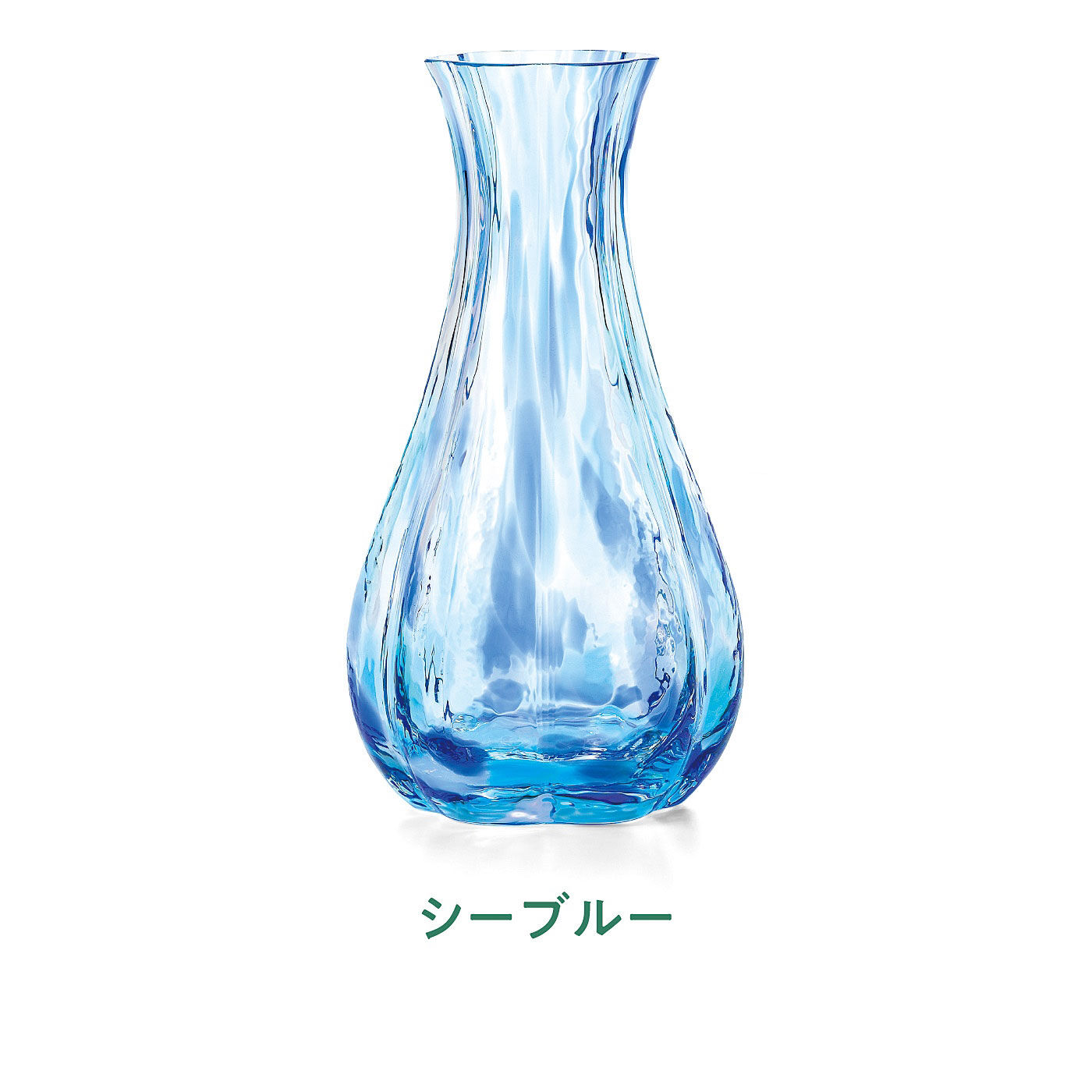 FELISSIMO PARTNERS|津軽びいどろ　日々の暮らしを華やかに彩る　フラワーベース〈花ひかり〉|海中から空を見上げたときのきらめく光。