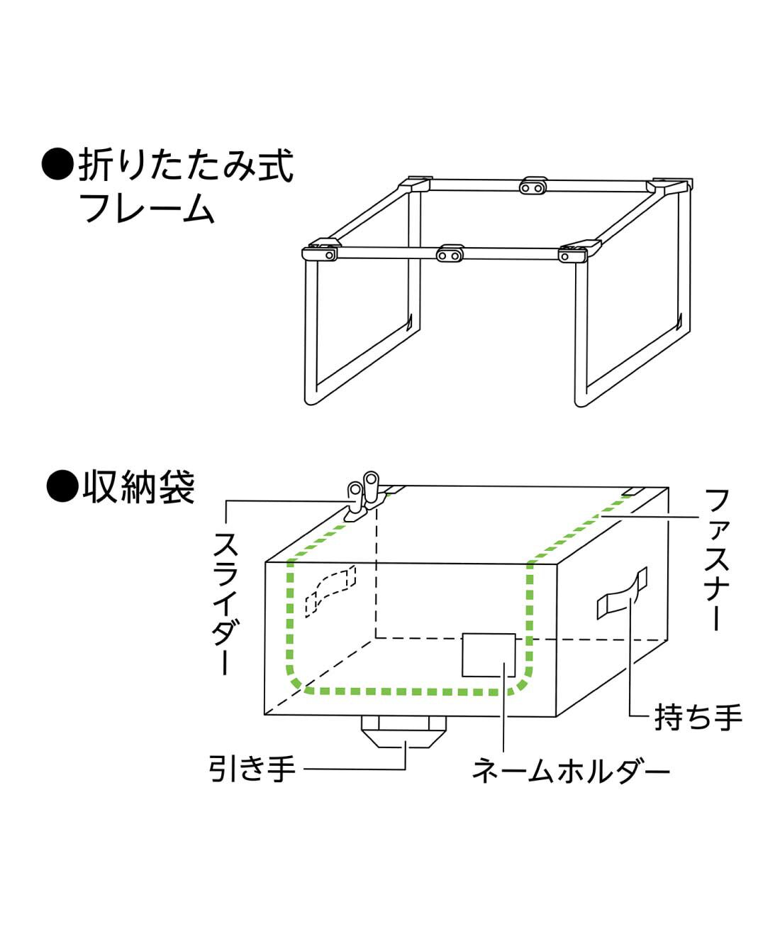 FELISSIMO PARTNERS|フレーム付きだから積んでも安定　衣類収納ボックスＭ
