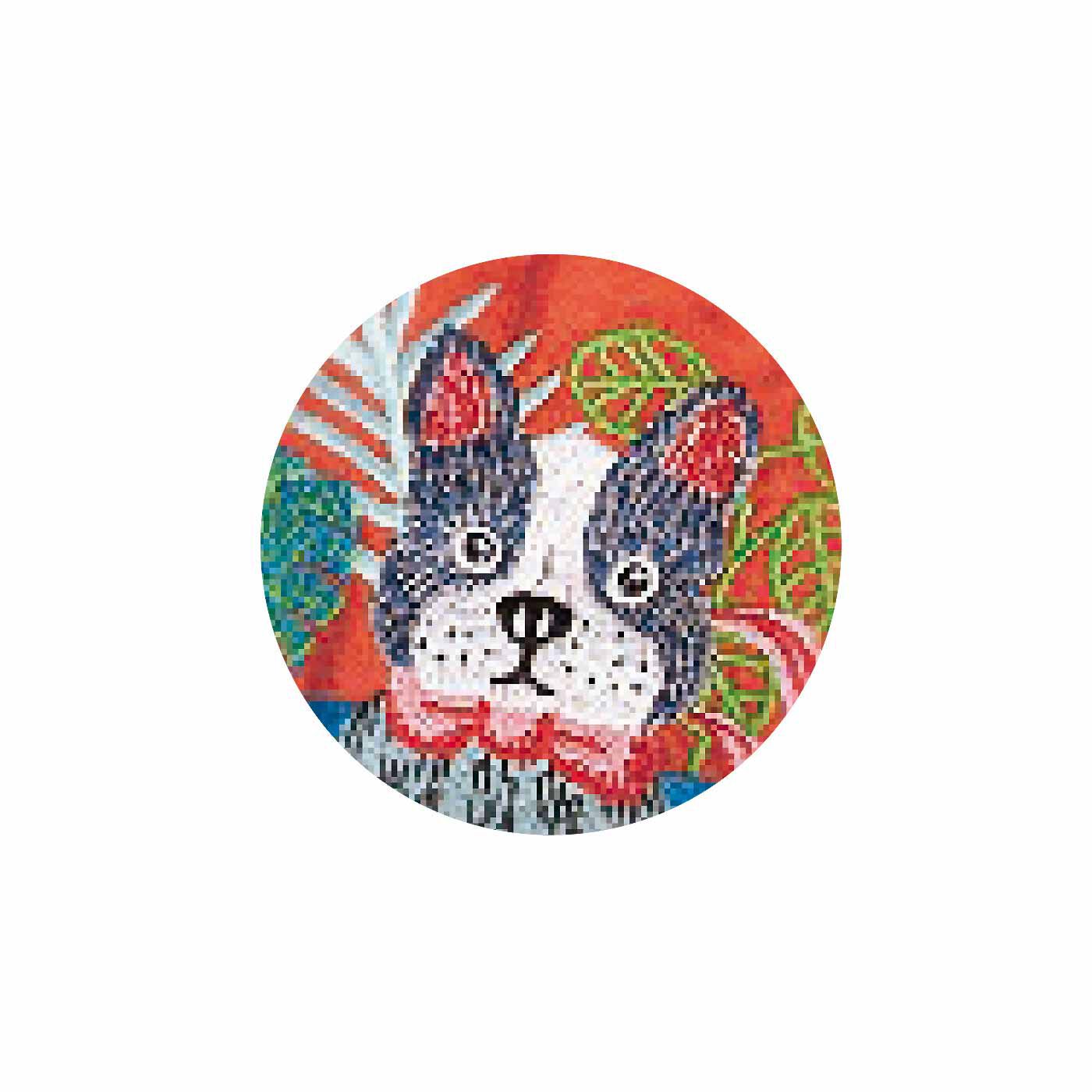 FELISSIMO PARTNERS|たっぷり刺しゅうが魅力的 ミニショルダーバッグ|手描きイラストが立体感のある刺しゅうに