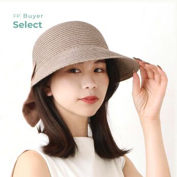 FELISSIMO PARTNERS | バックリボンが日よけに変身 2way ペーパージョッキーハット