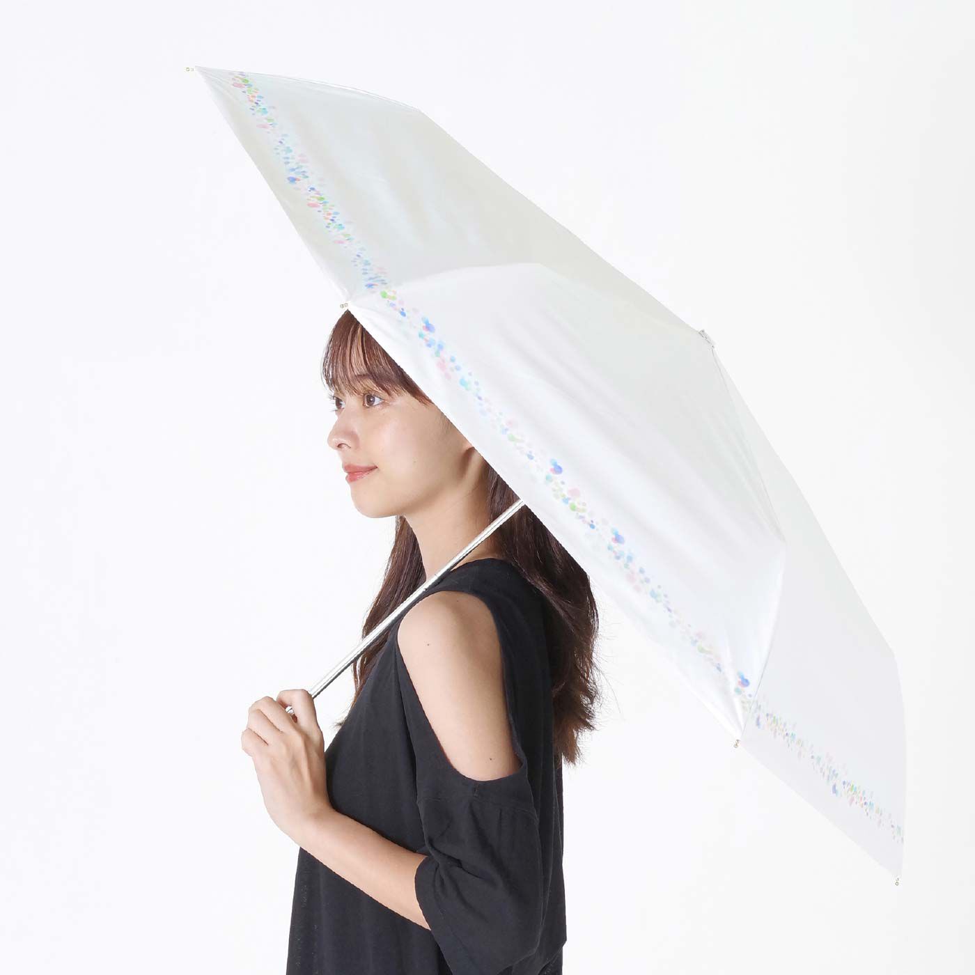 FELISSIMO PARTNERS|折りたたみ晴雨兼用日傘　バブル