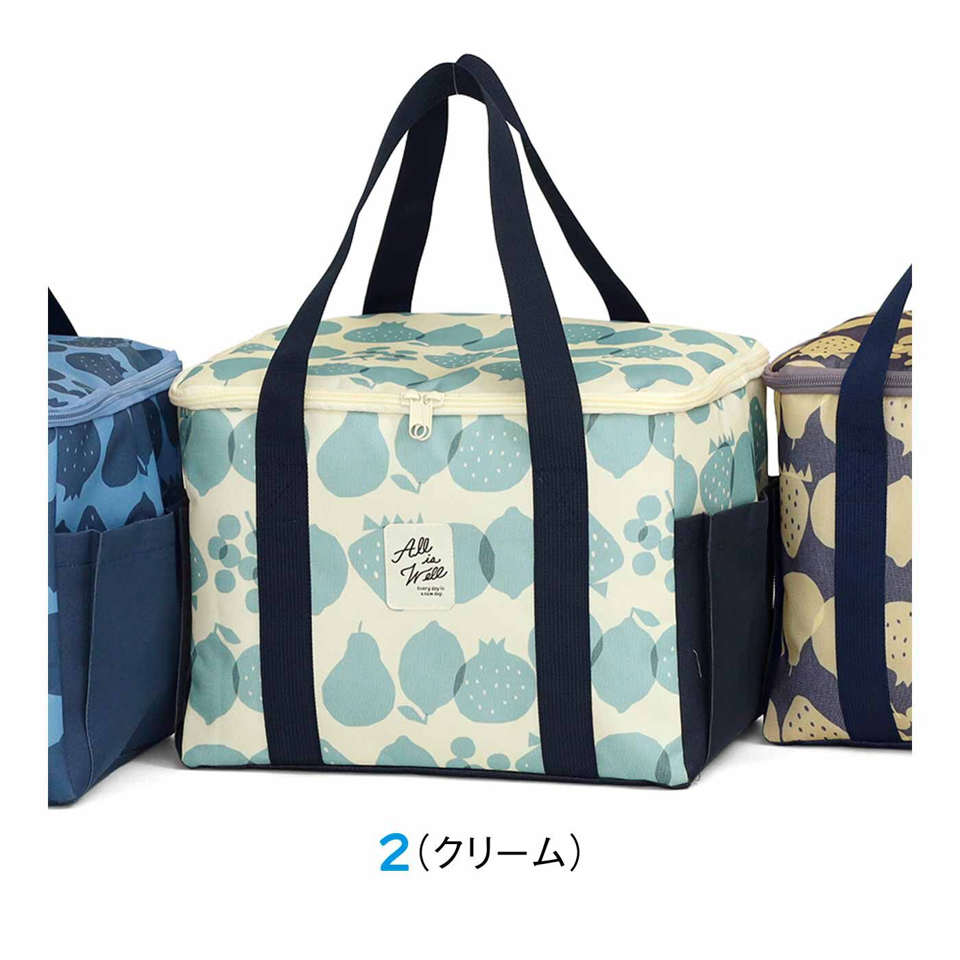FELISSIMO PARTNERS|買い物もお出かけもちょうどいい フルーツ柄の簡易保冷保温バッグ