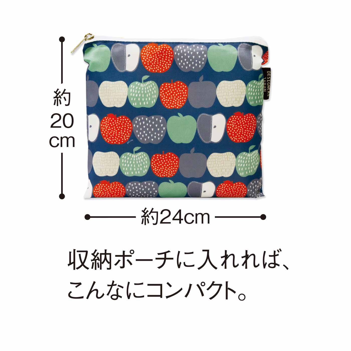 FELISSIMO PARTNERS|たたんで持ち運び たっぷり入る簡易保冷のショッピングバッグ|収納ポーチに入れれば、こんなにコンパクト。