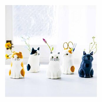 FELISSIMO PARTNERS | ねこちゃん大集合 フラワーベース＆ペンスタンドの会（5回予約）