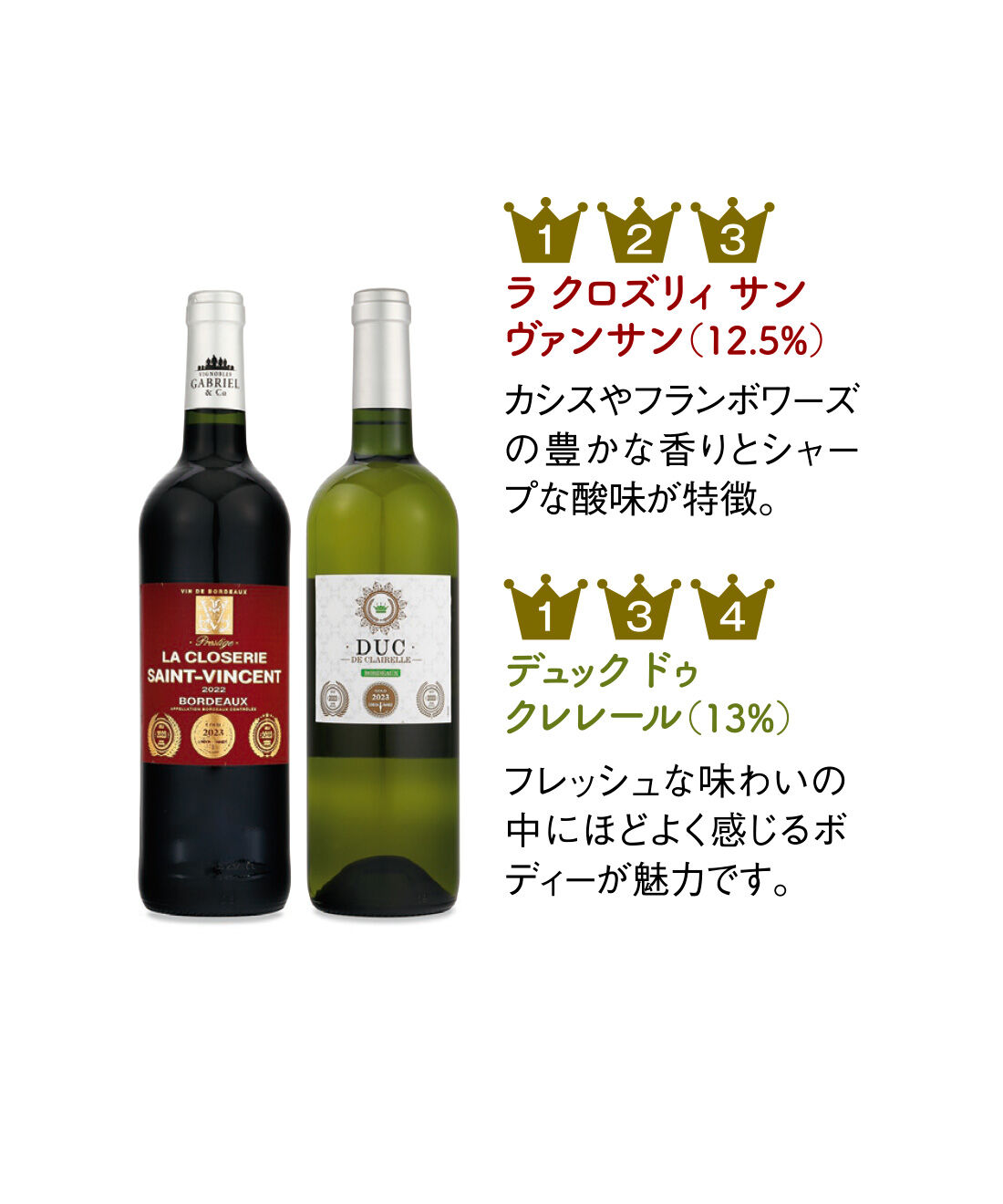 FELISSIMO PARTNERS|金賞ワインを飲み比べ おすすめワイン赤白セットの会（12回予約）