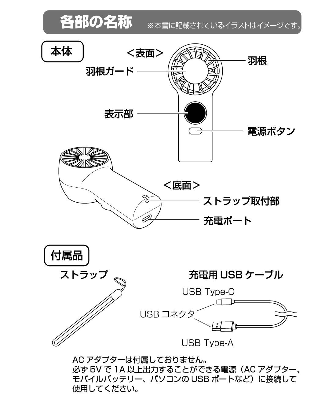 FELISSIMO PARTNERS|小さくて軽い！　てのひらサイズで持ち運びに便利！　ドリテック　てのひらハンディファン