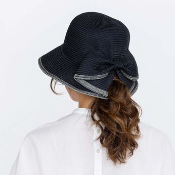FELISSIMO PARTNERS | 後ろ姿が美しい バックリボン ハット ウォッシャブル