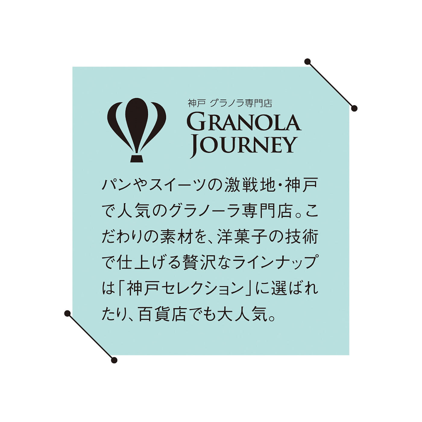 FELISSIMO PARTNERS|神戸グラノラジャーニーの 黒糖黒ごまきな粉の雑穀グラノーラ〈フェリシモ限定味〉