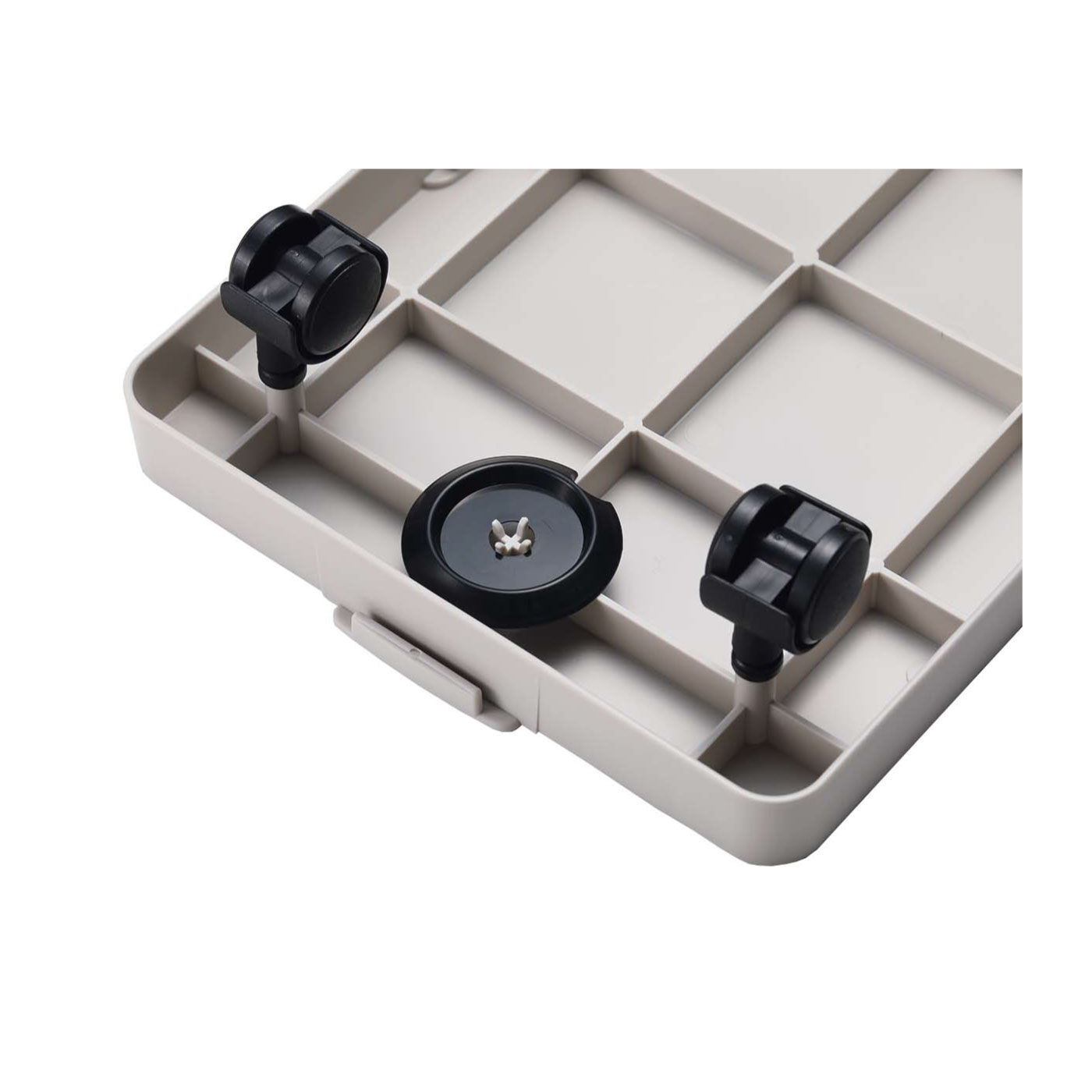 FELISSIMO PARTNERS|縦にも横にも！つながる平台車　楽くる（ラックル）|キャスター止め収納時（キャスター止め2枚付き）