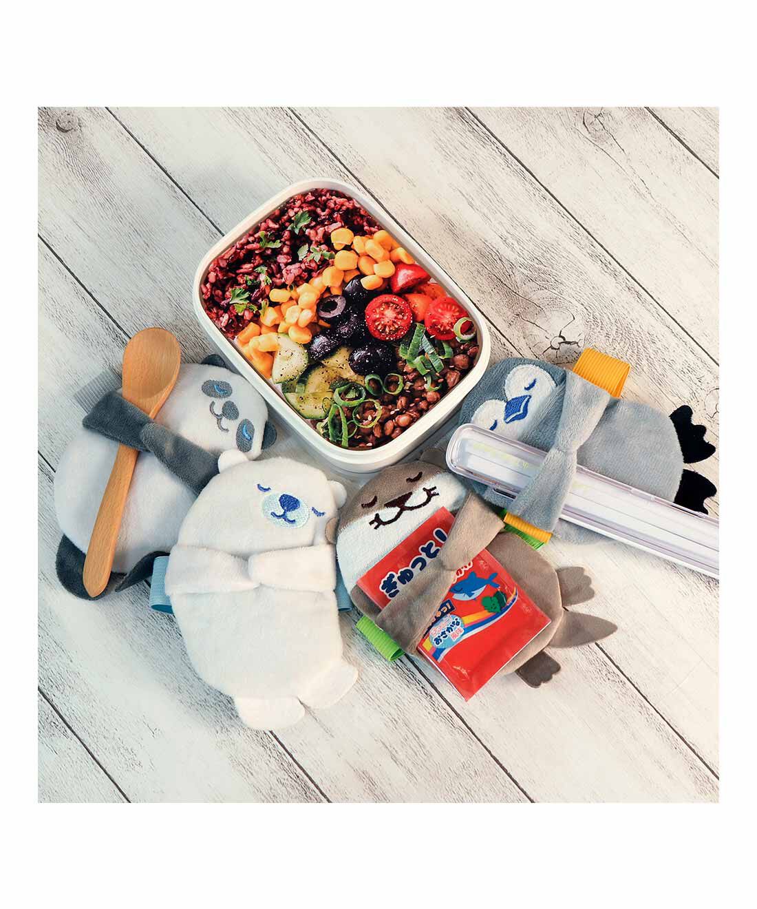 FELISSIMO PARTNERS|おはしをぎゅっ！ で忘れものなし 保冷剤付きどうぶつたちのランチベルト