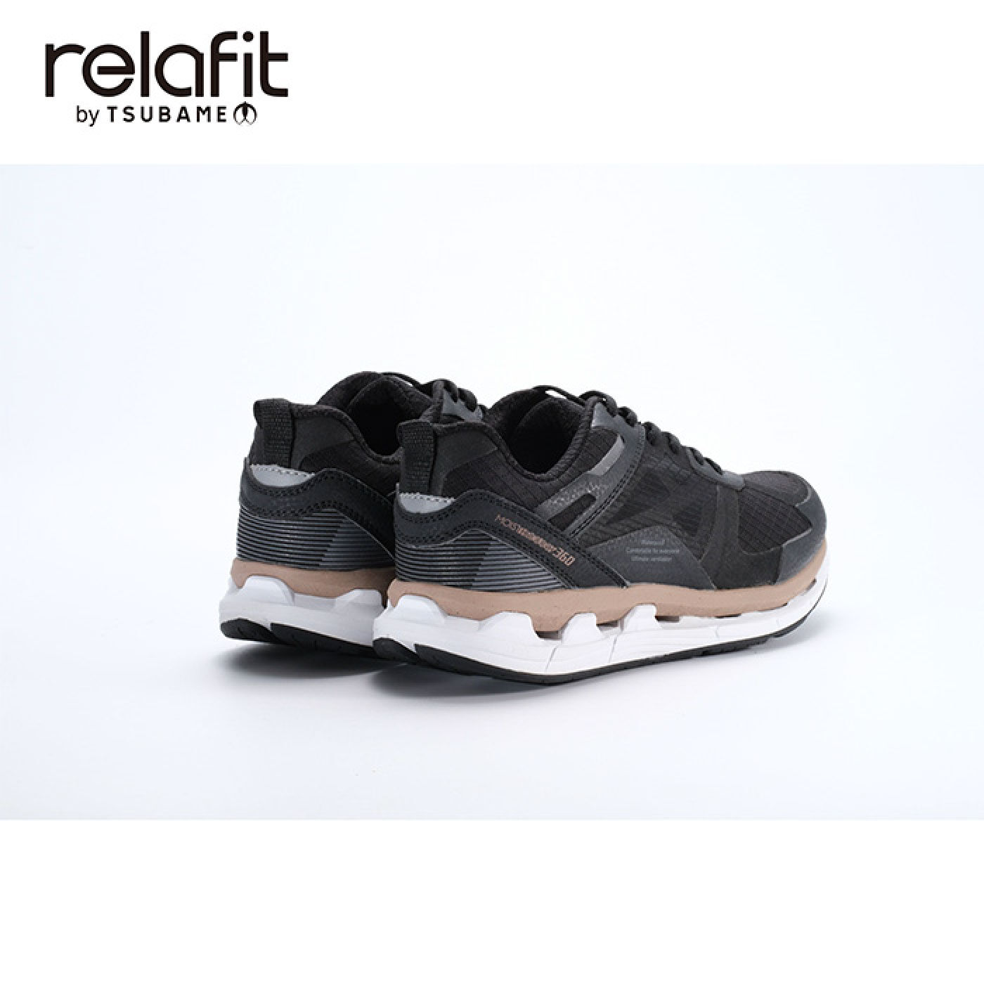 FELISSIMO PARTNERS|通気×防水 relafit どんどん歩けるウォーキングシューズ〈ブラック〉