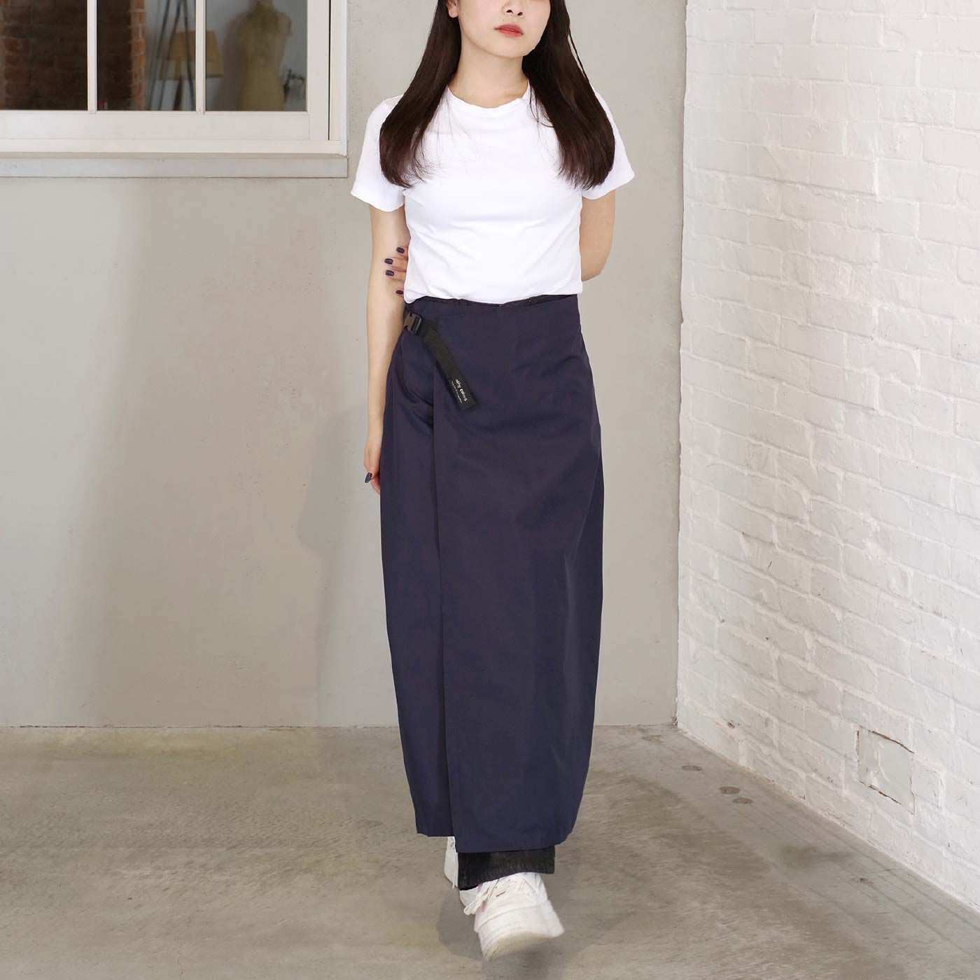 FELISSIMO PARTNERS|立ったままで着脱が可能なレインスカート