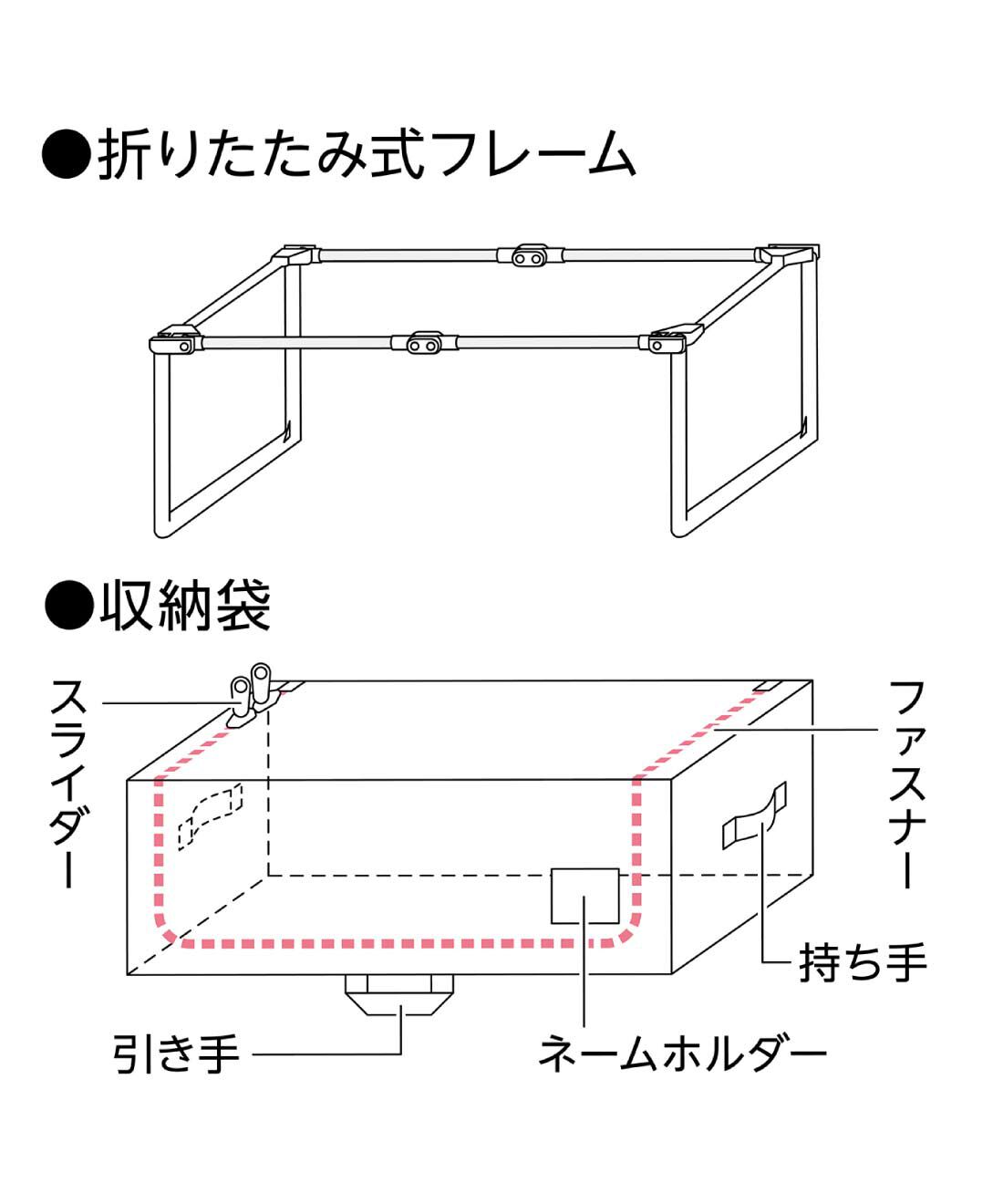 FELISSIMO PARTNERS|フレーム付きだから積んでも安定　衣類収納ボックスＬ