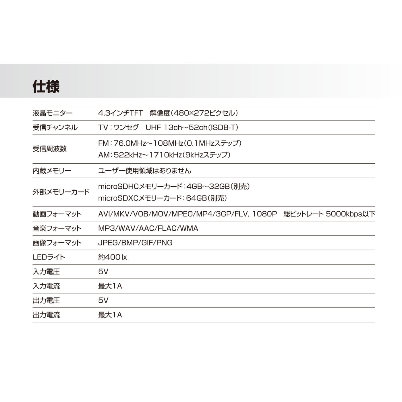 FELISSIMO PARTNERS|ふだんも災害時も役に立つ多機能 4.3インチで見やすい手回しワンセグTVラジオ