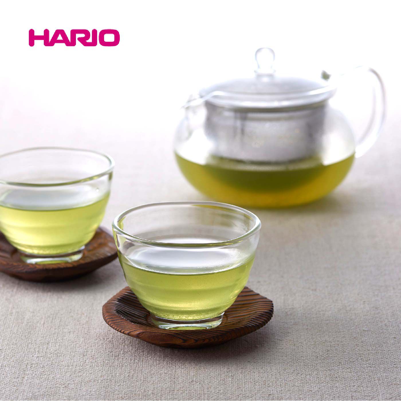 FELISSIMO PARTNERS|日本茶、中国茶、紅茶やハーブティーに。ＨＡＲＩＯ　ティーポットとグラス５個セット