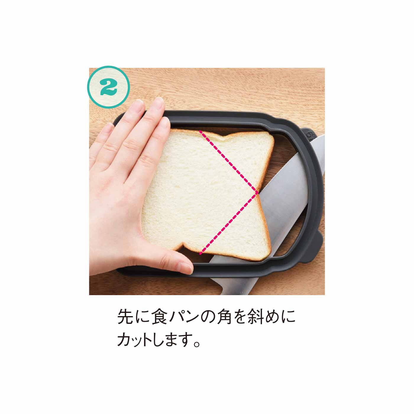 FELISSIMO PARTNERS|食パン1枚でパックパンが作れる パニーニ風型と食パンスライスガイドセット