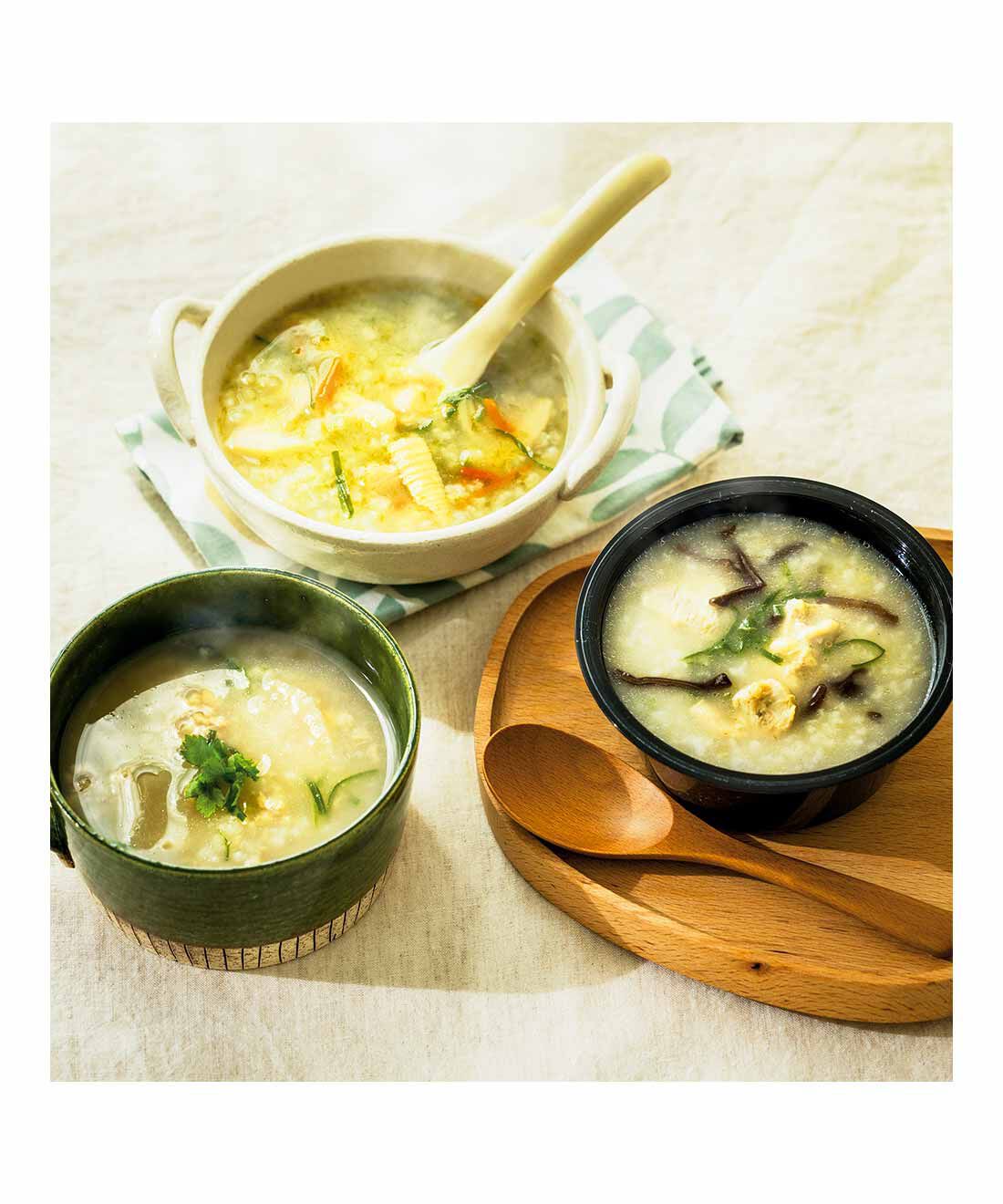 FELISSIMO PARTNERS|一杯で一汁三菜の満足感 おかゆの極 お粥DELI6食セットの会（10回予約）|器不要でそのままおいしい！