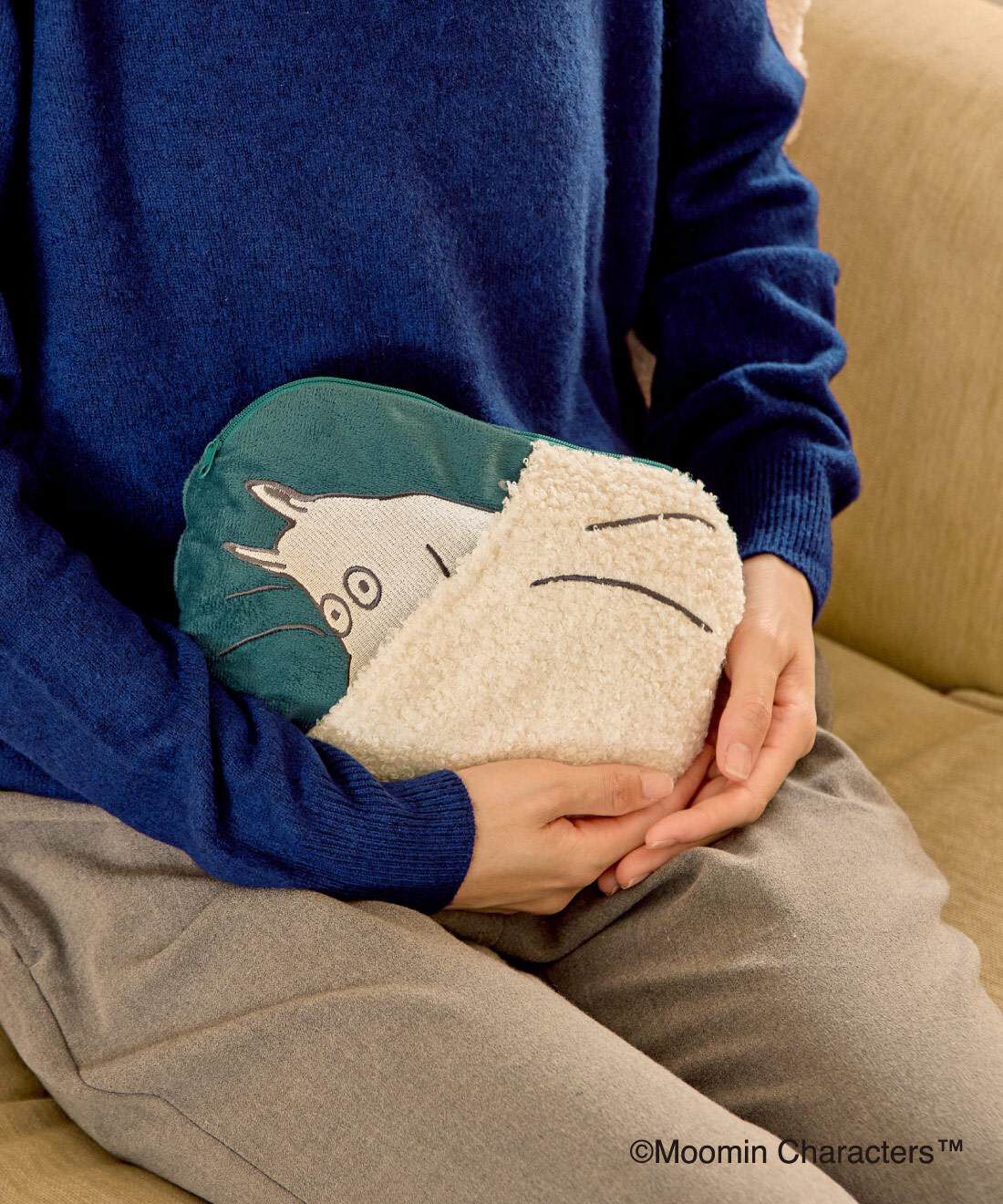 FELISSIMO PARTNERS|電子レンジで温めて繰り返し使えてエコ！　心も身体もあたたかくなる　ムーミン　モコモコカイロＬサイズ