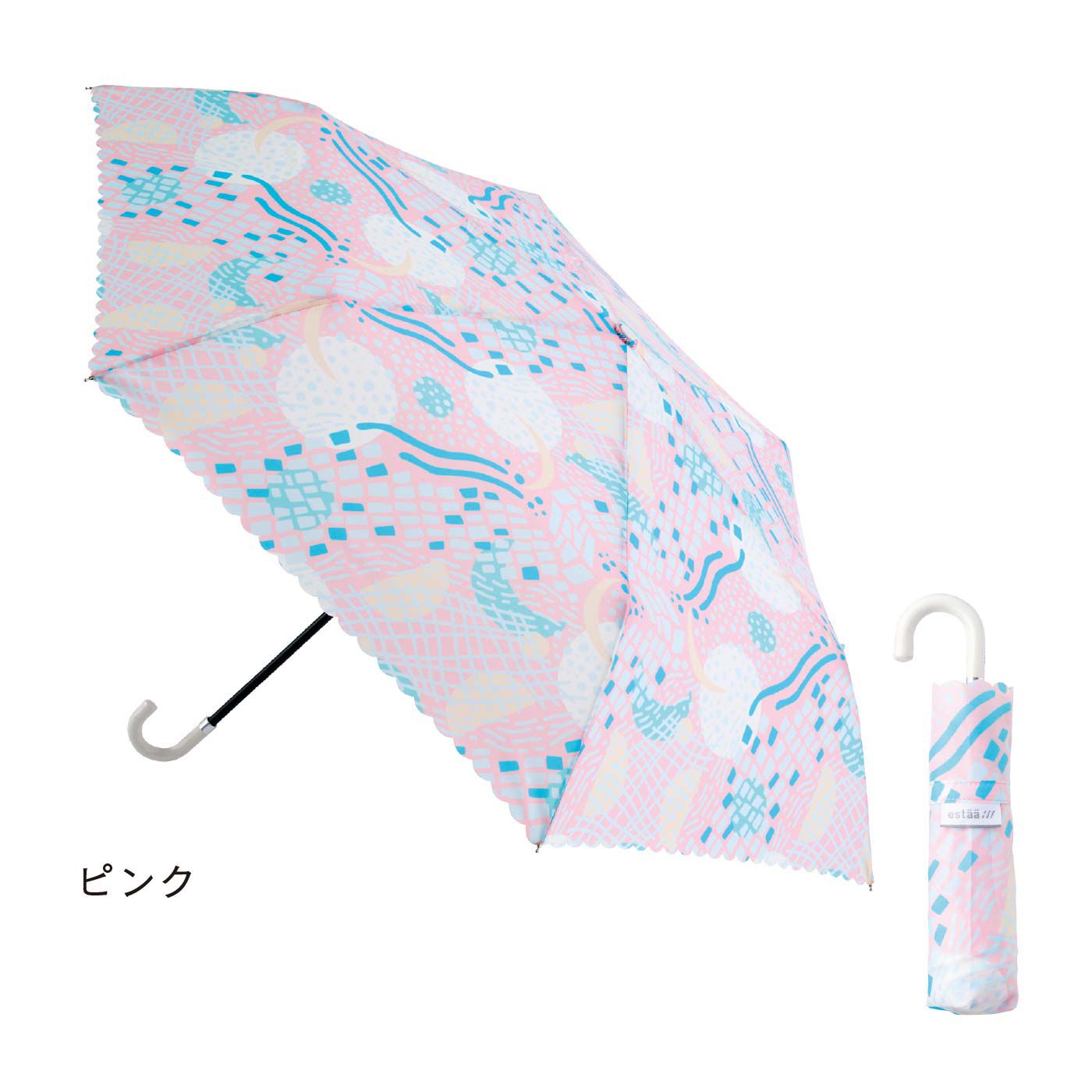 FELISSIMO PARTNERS|パステルカラーで気持ちやわらか　軽量コンパクトな折りたたみ日傘〈晴雨兼用〉