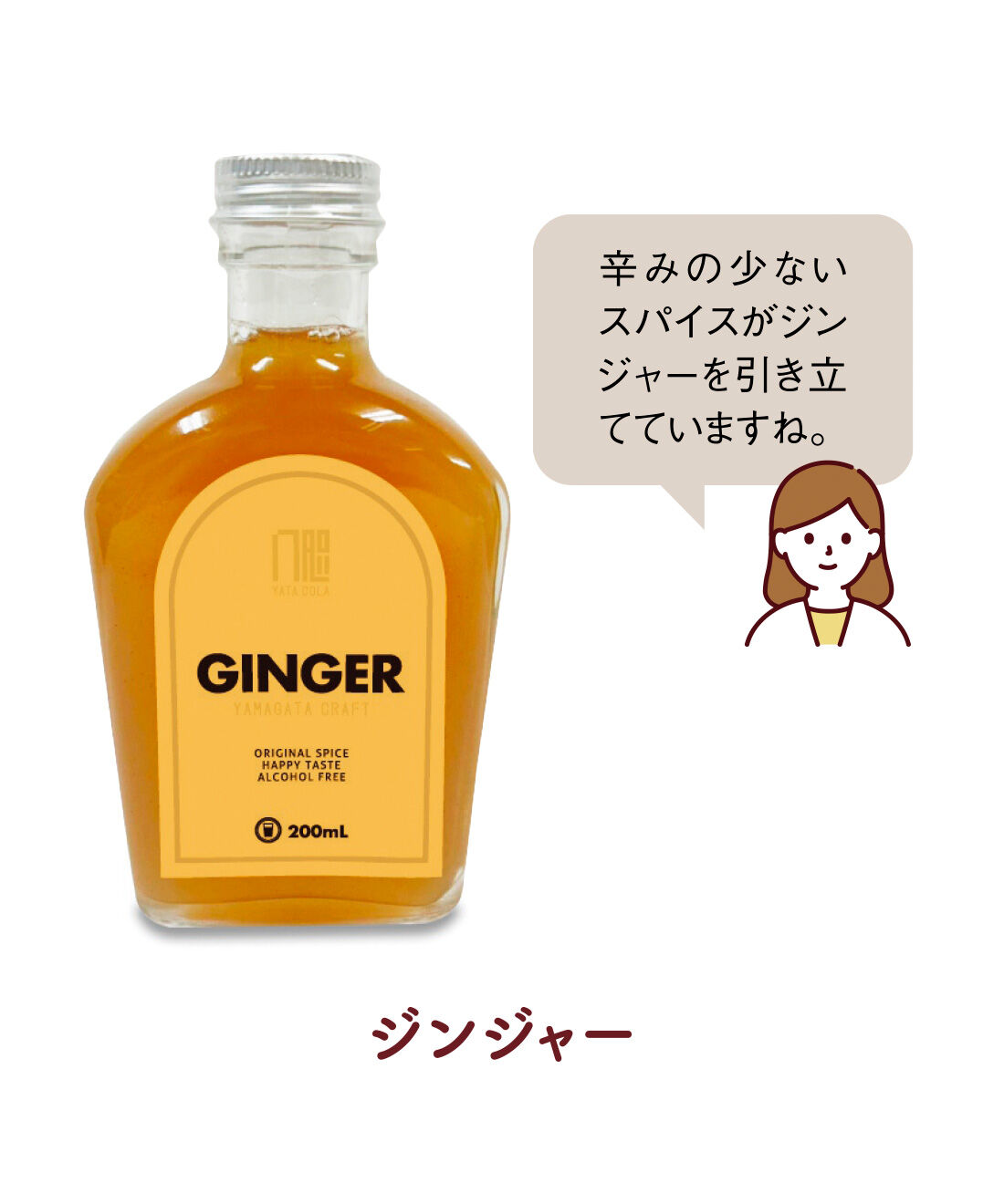 FELISSIMO PARTNERS|山形発 大人クラフトシロップの会（6回予約）|しょうががしっかりきいた辛口。お水で割ってホットにしても◎。