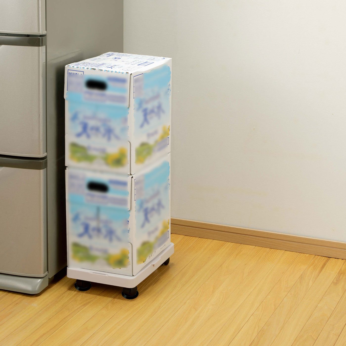 FELISSIMO PARTNERS|縦にも横にも！つながる平台車　楽くる（ラックル）|耐荷重25㎏まで。重たいストック品の保管にも。