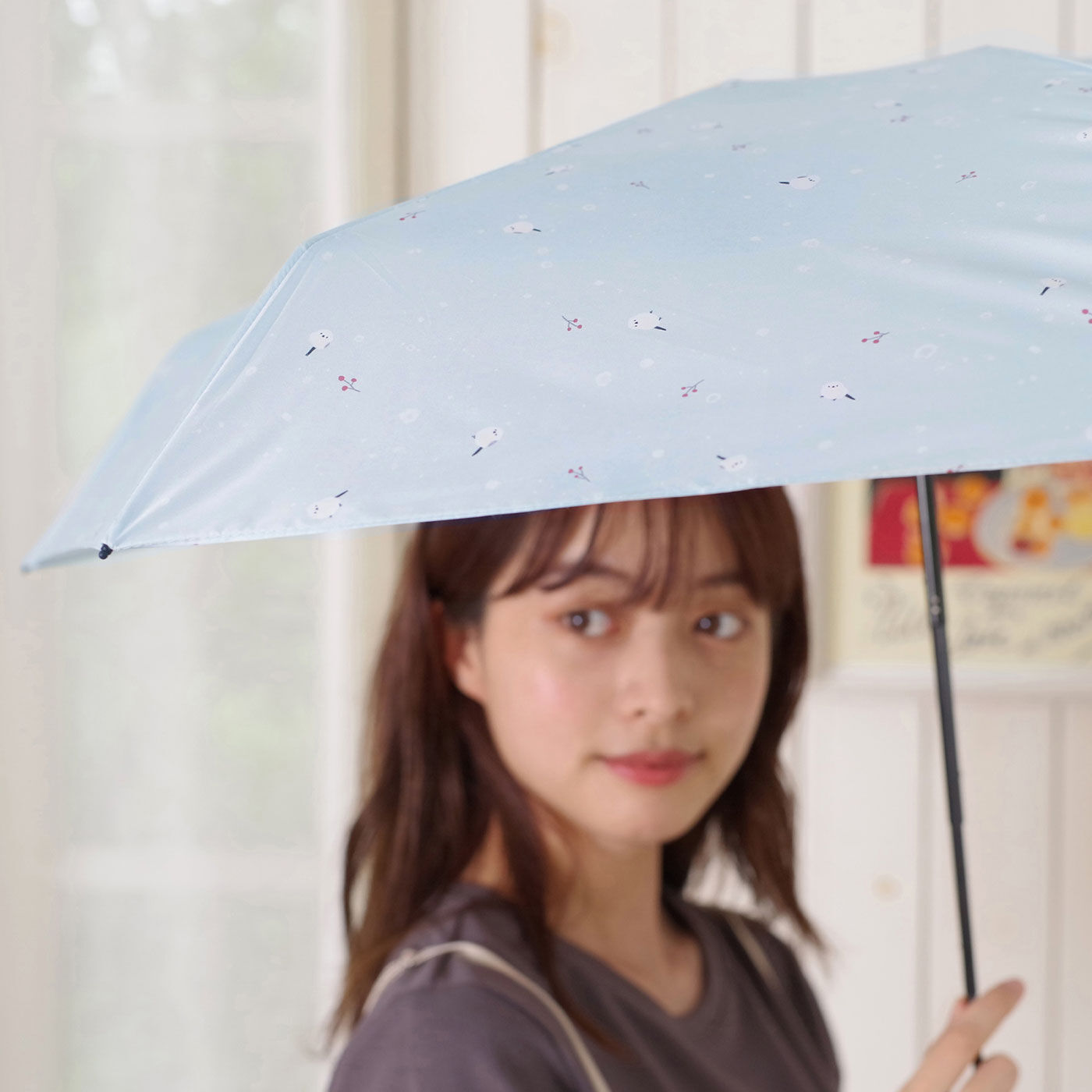 FELISSIMO PARTNERS|小さめのバッグやポケットに入る 折りたたみ晴雨兼用雨傘 「ポケラ」