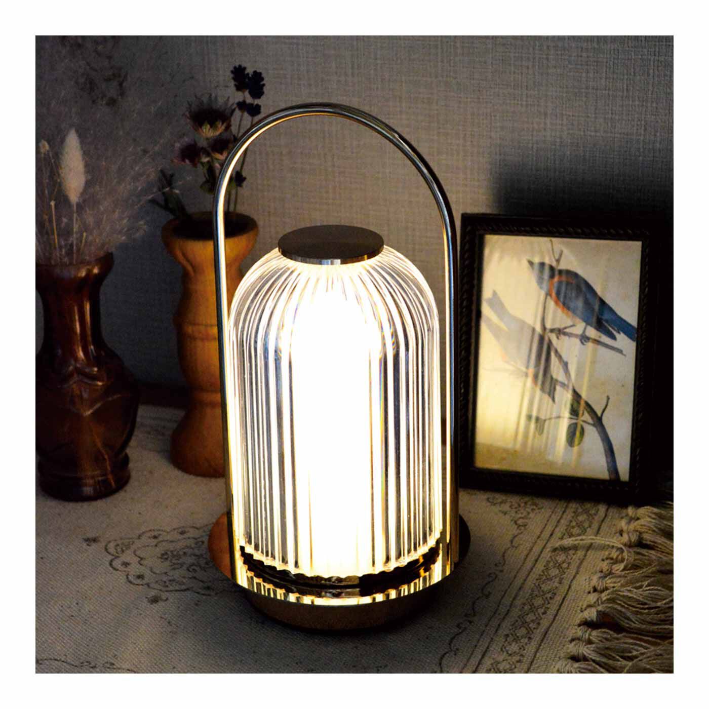 FELISSIMO PARTNERS|こころ落ち着く灯り クラルテ タッチセンサー付き充電式LEDランタンドーム