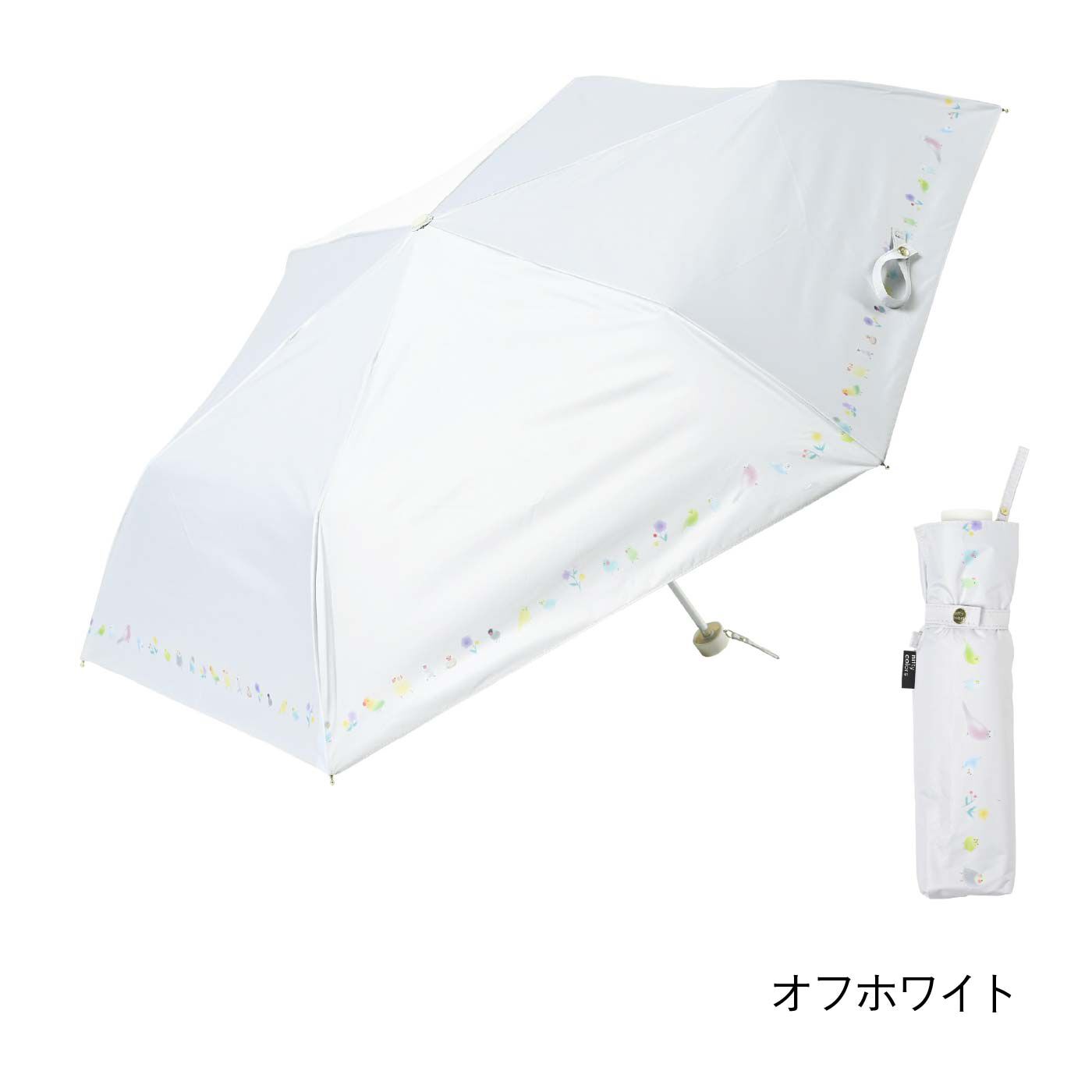 FELISSIMO PARTNERS|折りたたみ晴雨兼用日傘　ことりたち