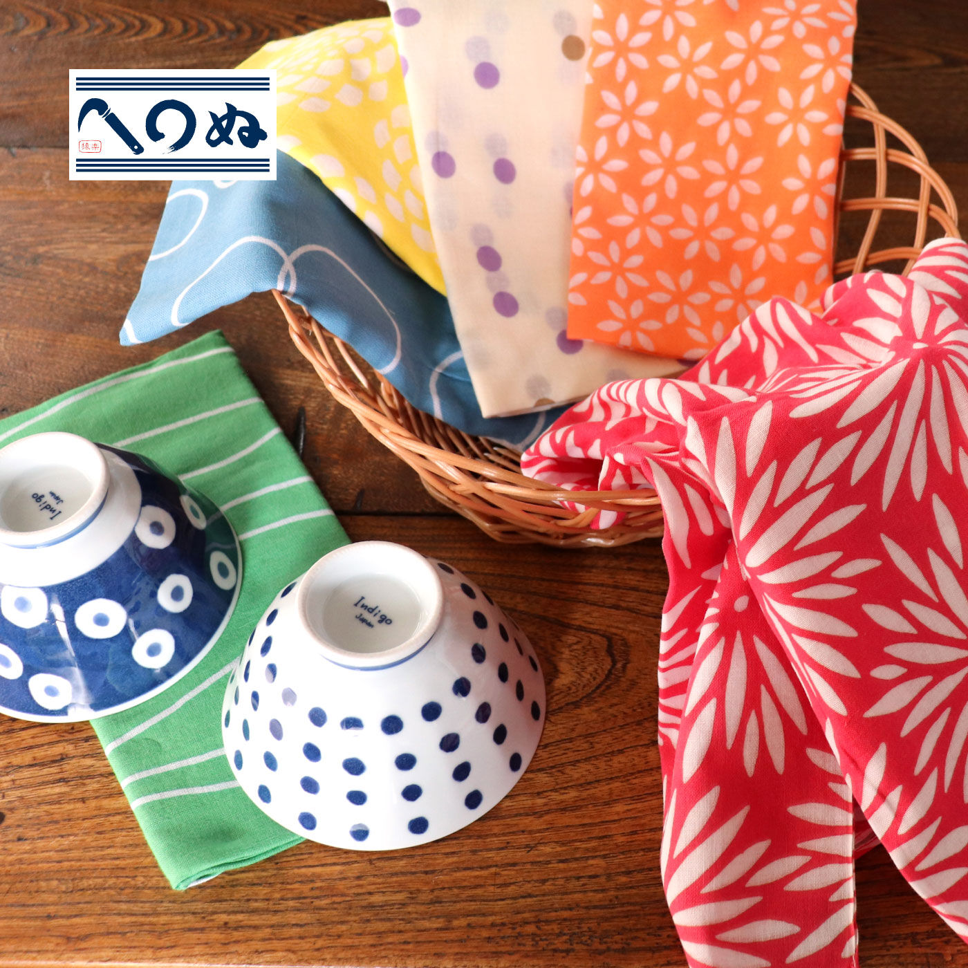 FELISSIMO PARTNERS|かまわぬ×フェリシモ限定　こころおどるやわらかオリジナルガーゼ手ぬぐい