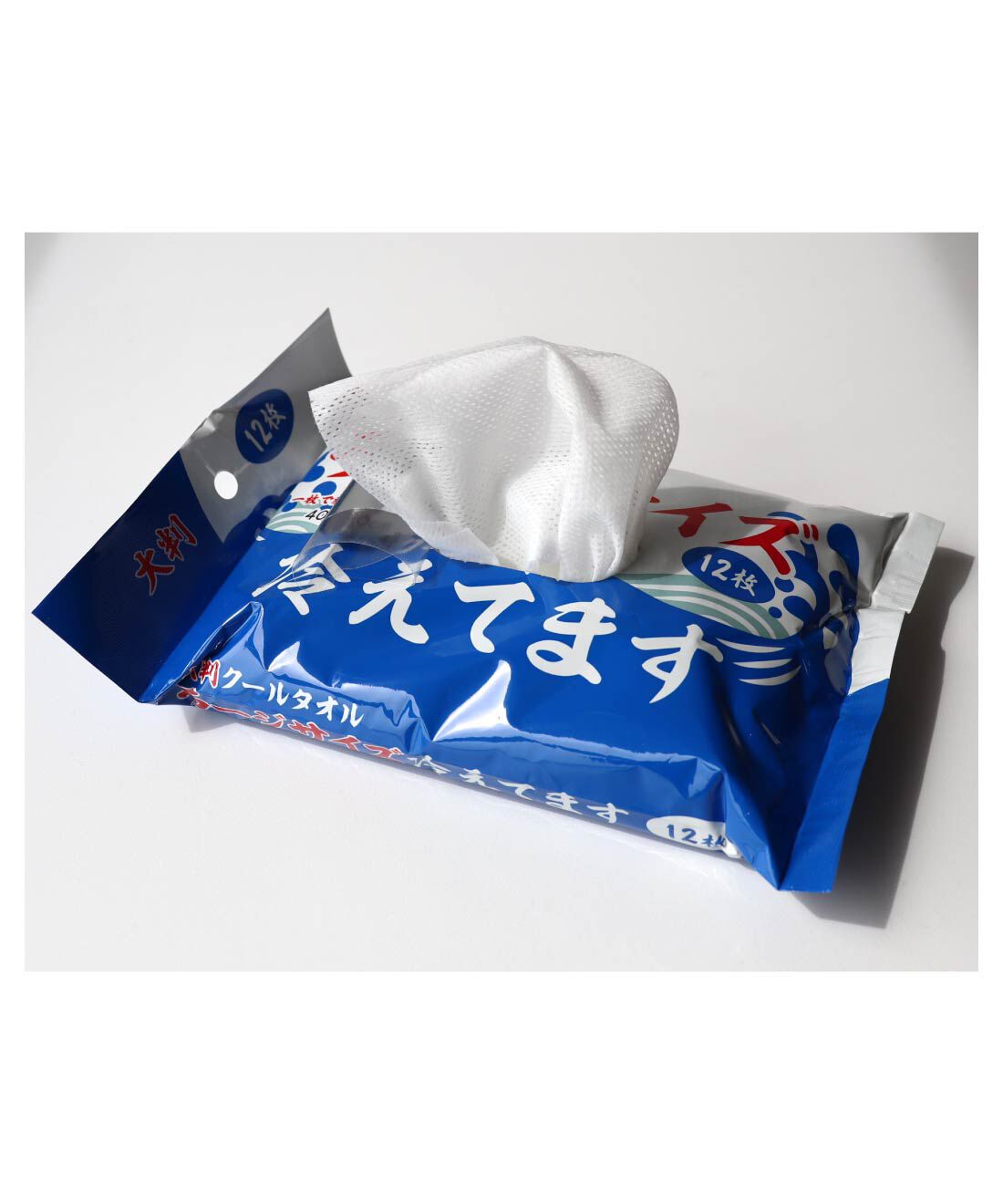 FELISSIMO PARTNERS|大判クールタオル　ラージサイズ　冷えてます〈４０×３０ｃｍ〉１２枚入り×４個セット|清涼成分メントール配合でスッキリ爽快。