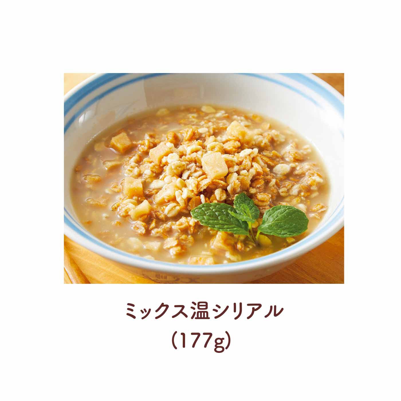 FELISSIMO PARTNERS|3人×3日＝27食！ アルパインエア非常食セット|数種類の穀物に、ほんのり甘いりんごとメープルシロップが入ったシリアル。