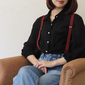 FELISSIMO PARTNERS | 無地であわせやすい 大人の のびのび サスペンダー
