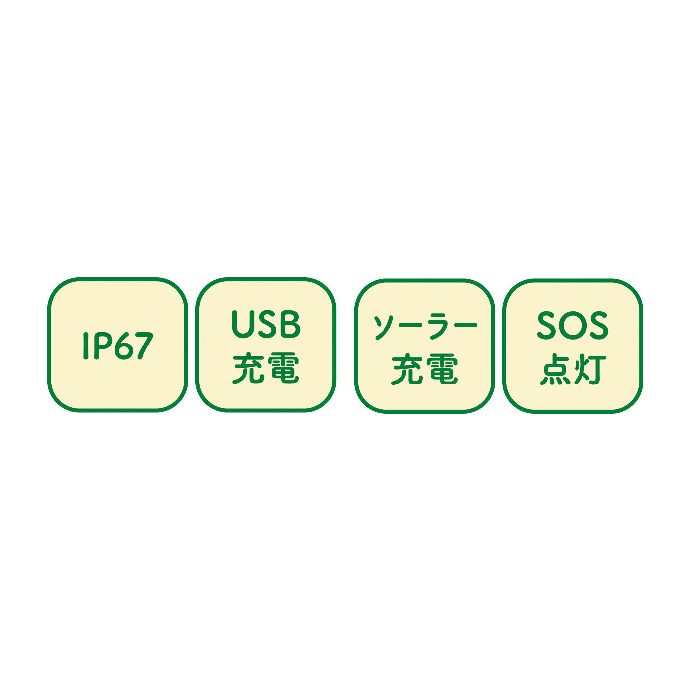 FELISSIMO PARTNERS|SOSモード搭載 USB充電もできるソーラーランタン エムパワード エマージ