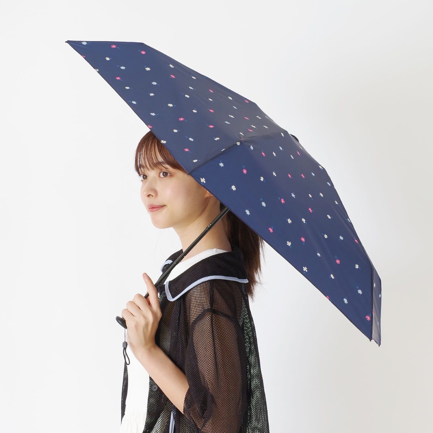 FELISSIMO PARTNERS|小さめのバッグやポケットに入る 折りたたみ晴雨兼用雨傘 「ポケラ」